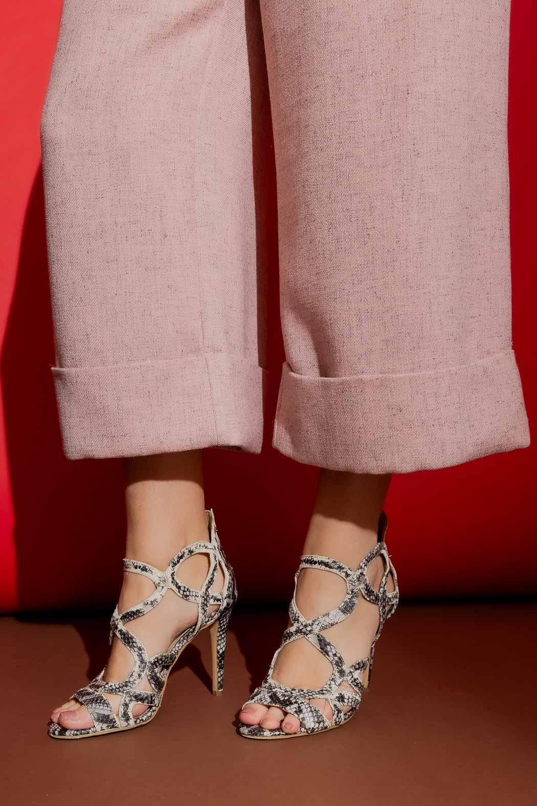 Pink Tweed Cleo Cuff Pant - Image 5