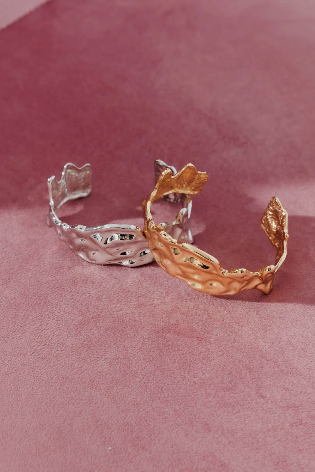 Silver Thin Textured Cuff - Image 5