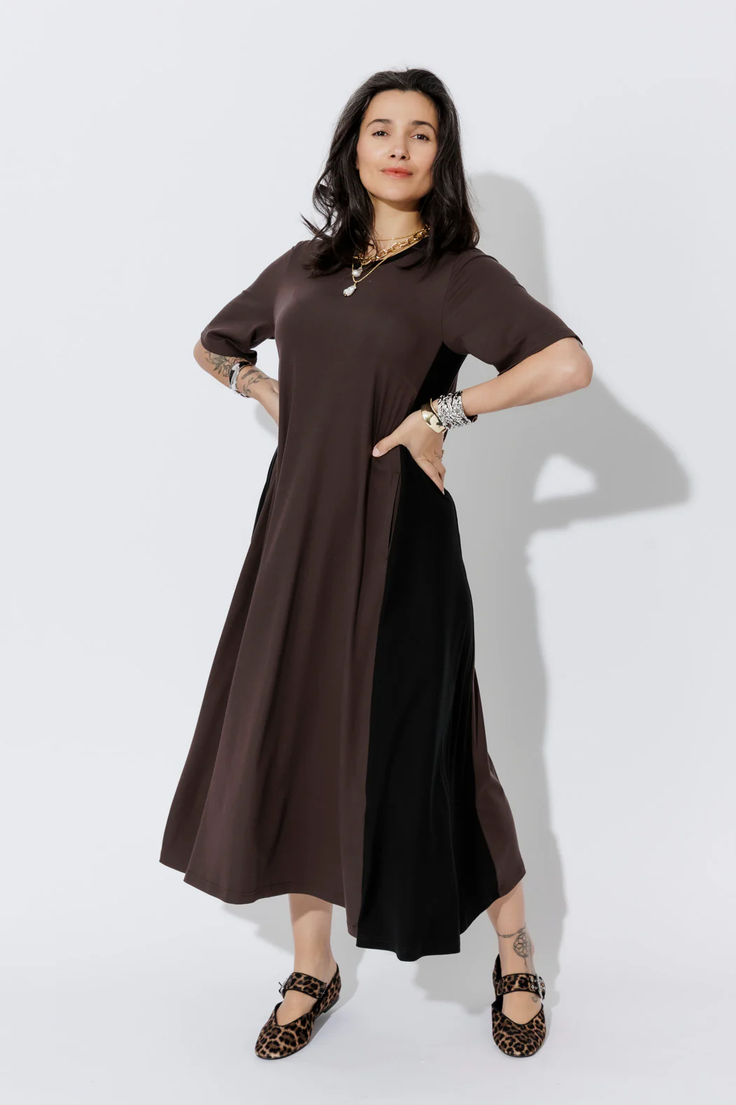 Soft Chocolate Tencel Bella Dress - Image 3