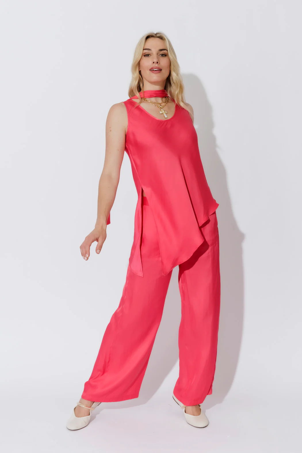 Watermelon Scarf & Bias Cami Set - Image 16