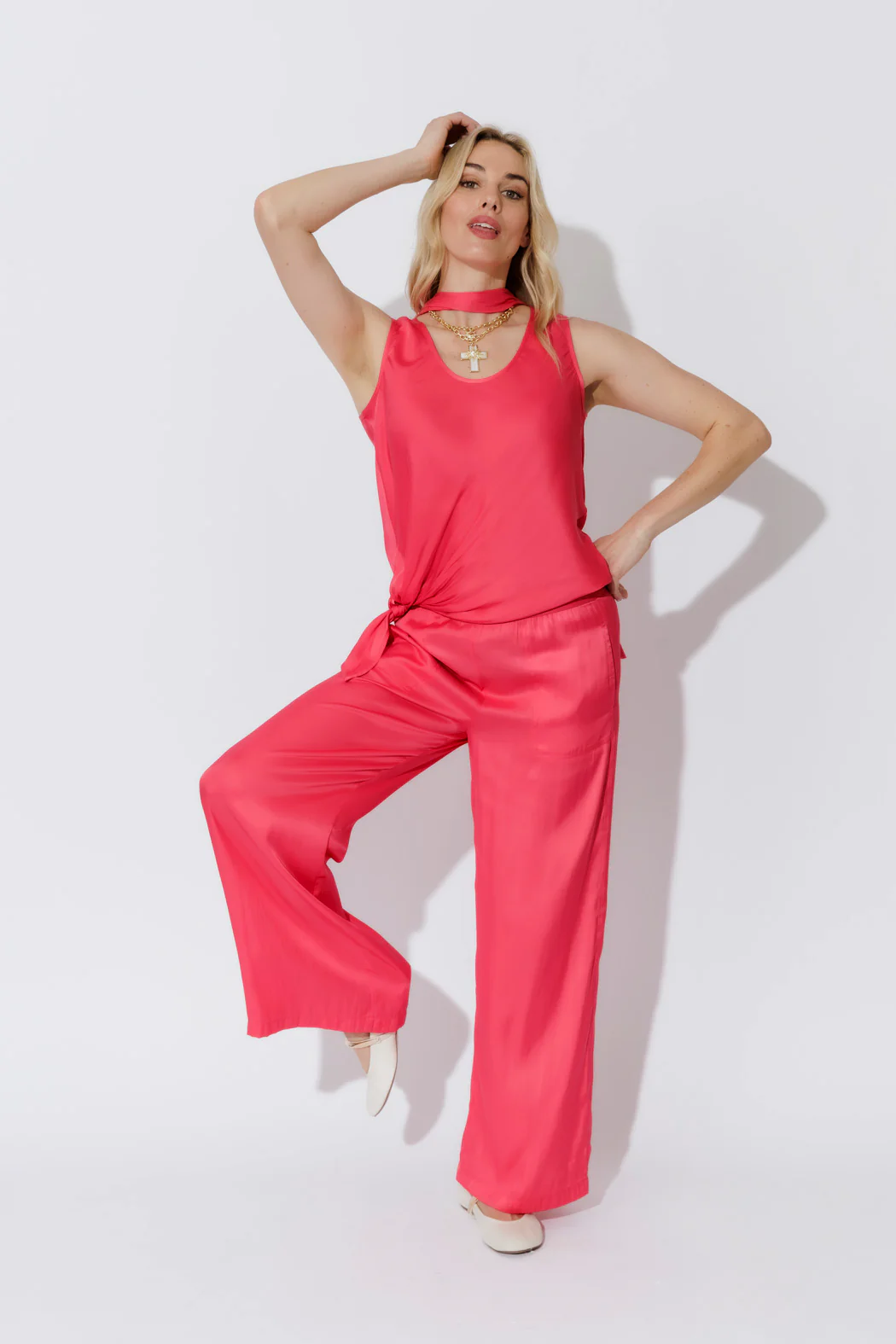 Watermelon Scarf & Bias Cami Set - Image 30