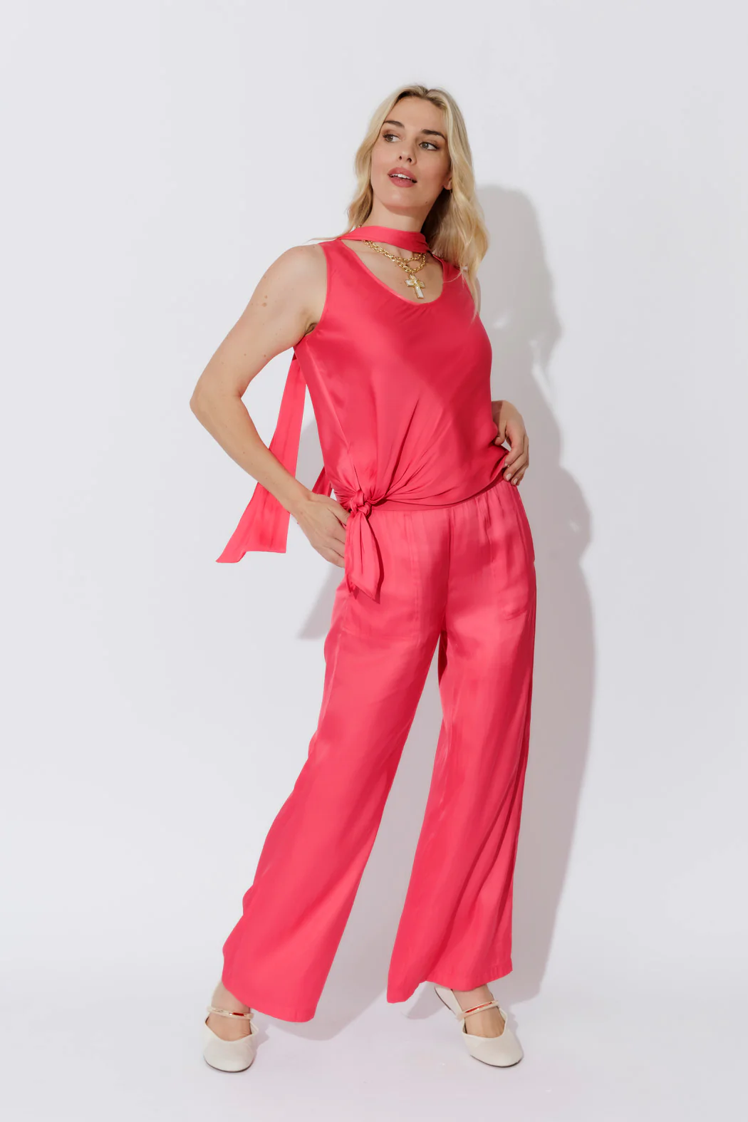 Watermelon Scarf & Bias Cami Set - Image 33