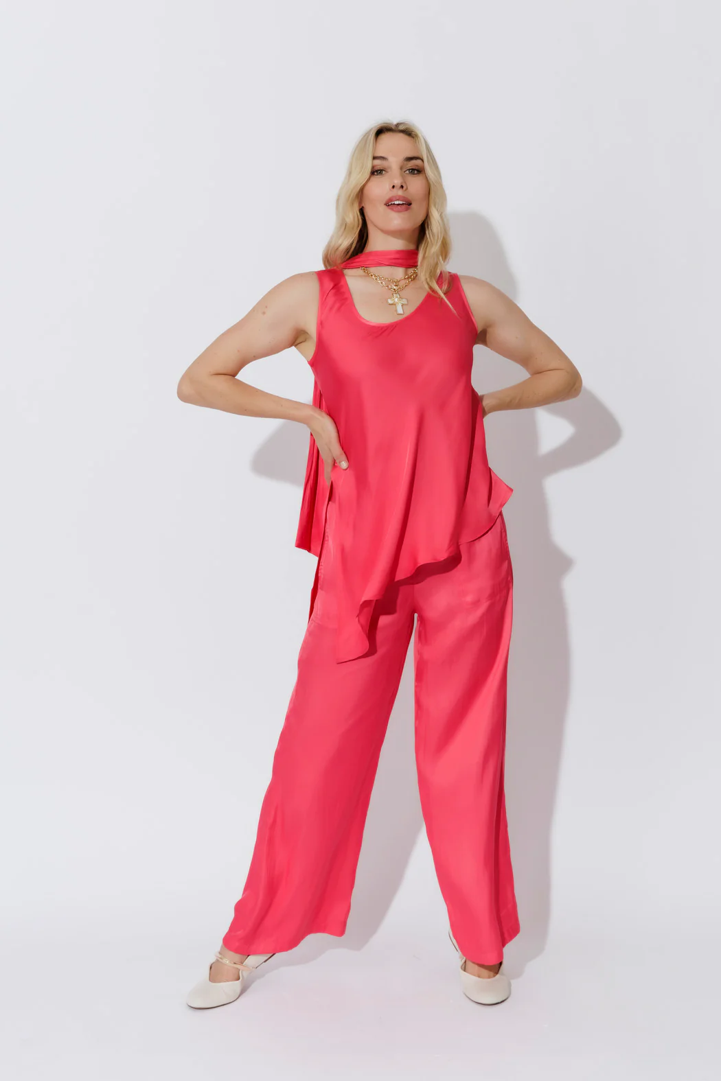 Watermelon Scarf & Bias Cami Set - Image 39