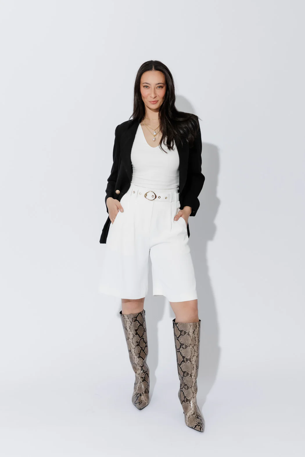 White Euro Cleo Short - Image 8