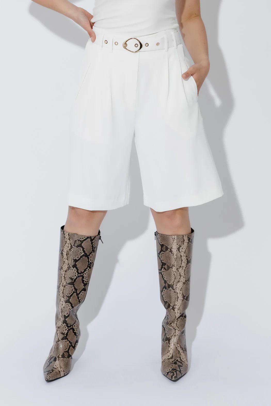 White Euro Cleo Short - Image 9