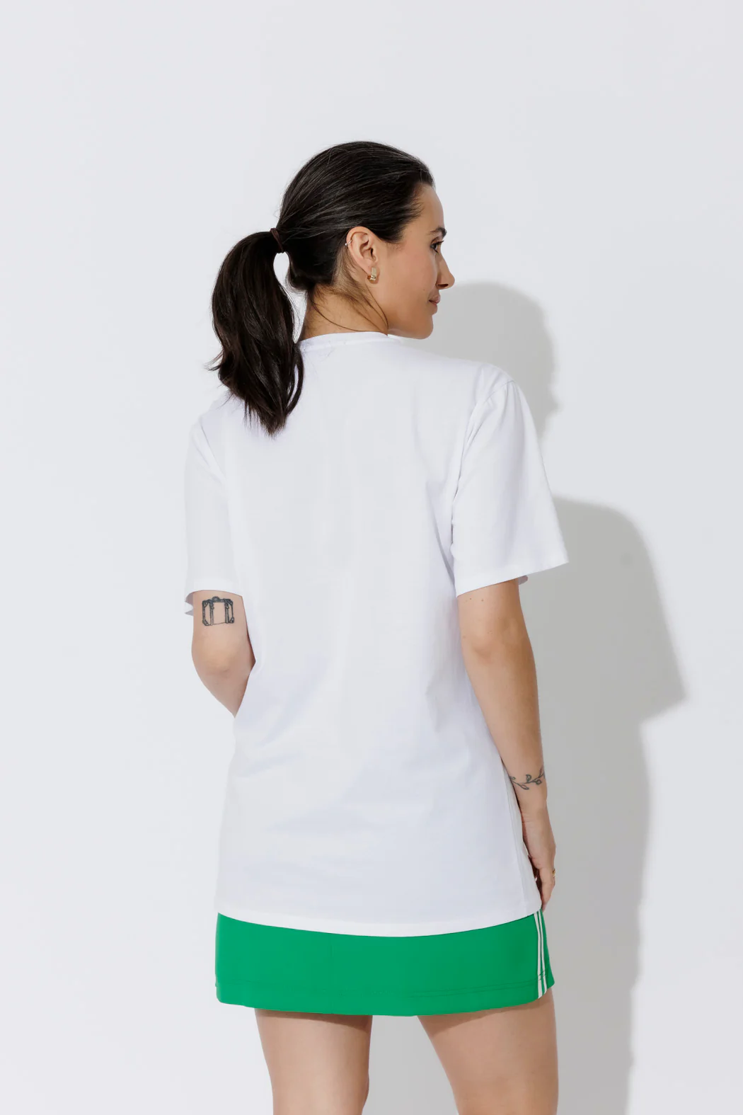 White Hourglass Lines T-Shirt - Image 6