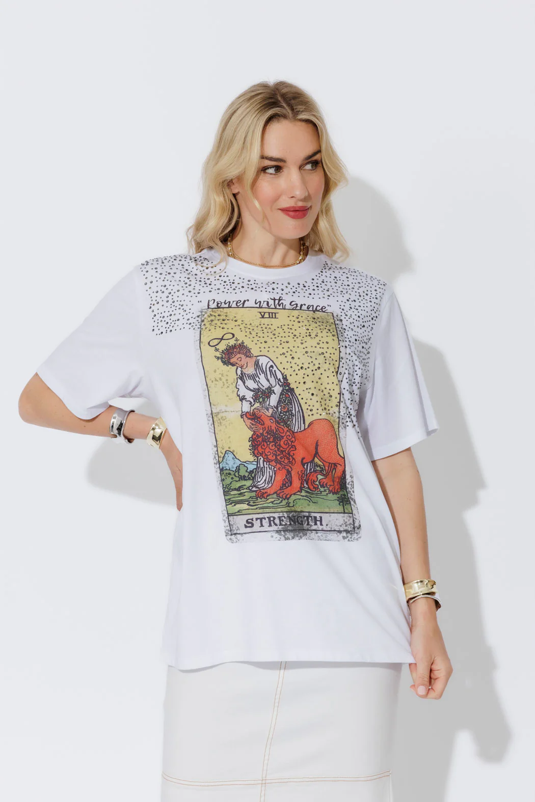 White Strength T-Shirt - Image 3