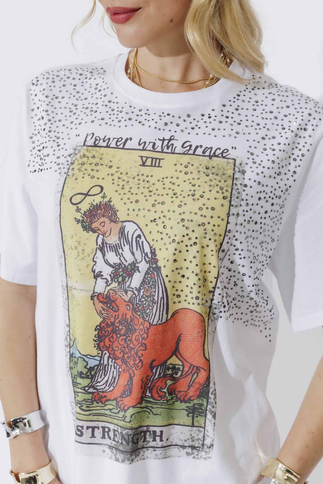 White Strength T-Shirt - Image 4