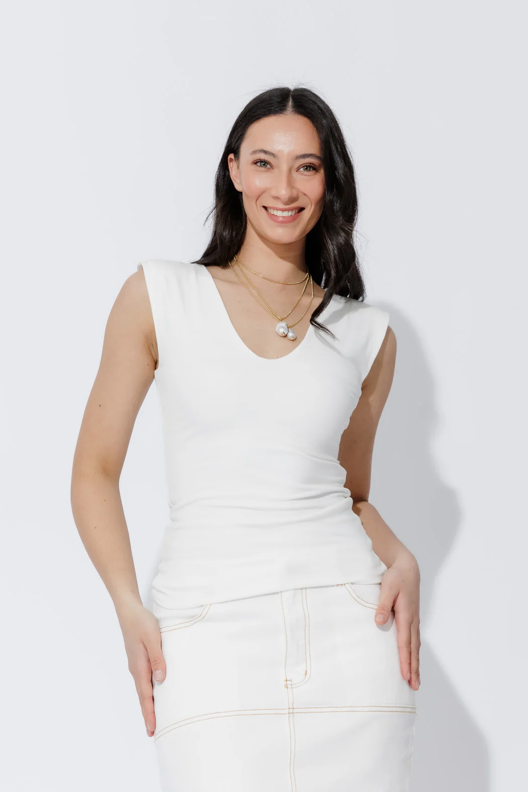 White Tencel Lust Cami - Image 3