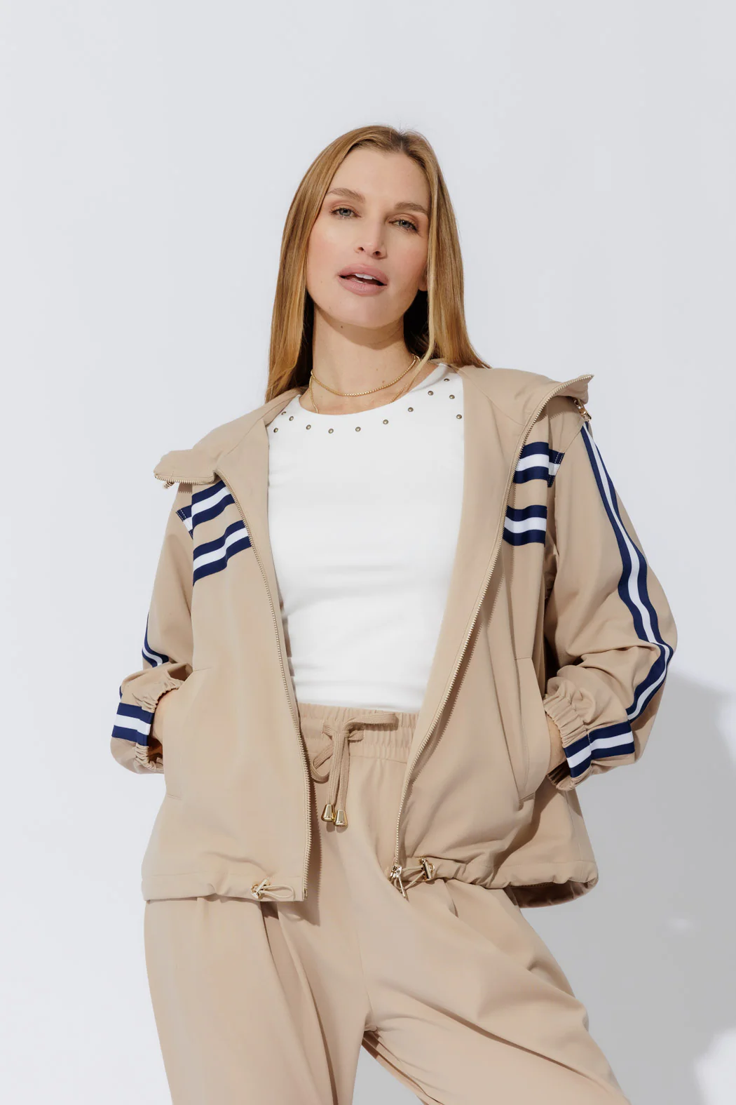 White Tencel Stud Cami - Image 4